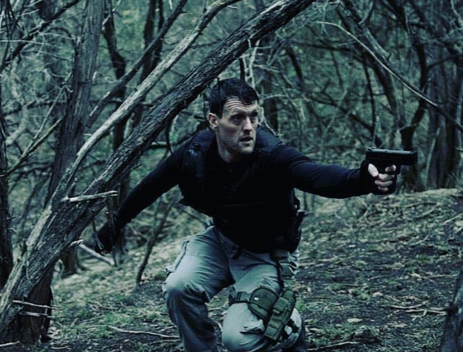 Samuel French in a tactical action scene